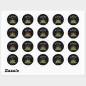 Sticker Rond Haïti Haïti Black Small (Feuille)