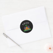 Sticker Rond Haïti Haïti Black Small (Enveloppe)