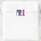 Sticker Rond Haïti libre (Sac)