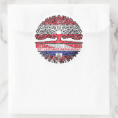 Sticker Rond Haitian Arbre autrichien (Sac)