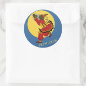 Sticker Rond Haji Pirooz Ciel bleu Nouvel An persan (Sac)