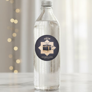 Sticker Rond Hajj Mabrur 2025 Cadeau Zamzam personnalisé 1446H