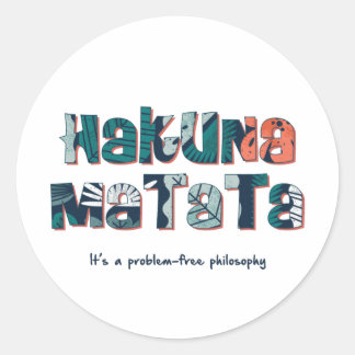 Sticker Rond Hakuna Matata