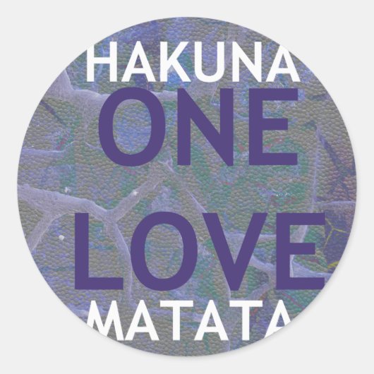 STICKER ROND HAKUNA MATATA (Devant)