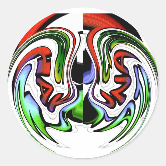 Sticker Rond HakunaMatata hakunamatata Dons (Devant)