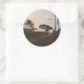 Sticker Rond Haleiwa Surfer (Sac)