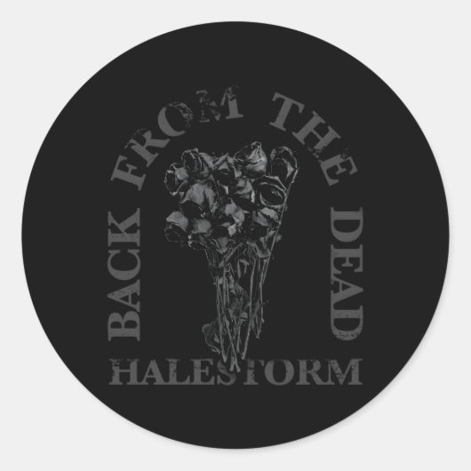 Sticker Rond Halestorm De Retour Des Morts (Devant)