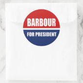 STICKER ROND HALEY BARBOUR 2012 (Sac)