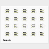 Sticker Rond Half Dispatcher Half Rock Star (Feuille)
