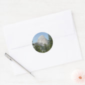 Sticker Rond Half Dome depuis Panorama Trail II (Enveloppe)