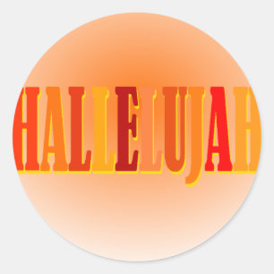 Sticker Rond Hallelujah