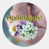 Sticker Rond Halleluyah (Devant)