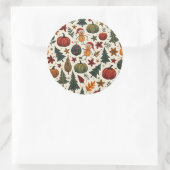 Sticker Rond hallothanksmas (Sac)