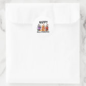 Sticker Rond Hallothanksmas heureux (Sac)