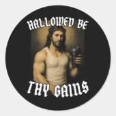 Sticker Rond Hallow Be Thains (Devant)