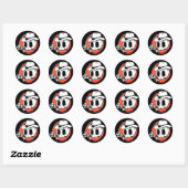 Sticker Rond Halloween (Feuille)