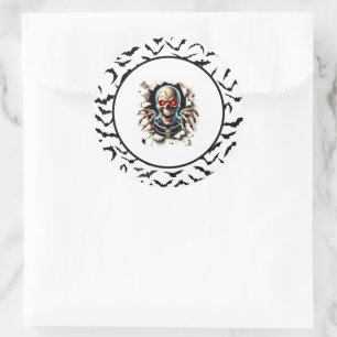 Sticker Rond Halloween