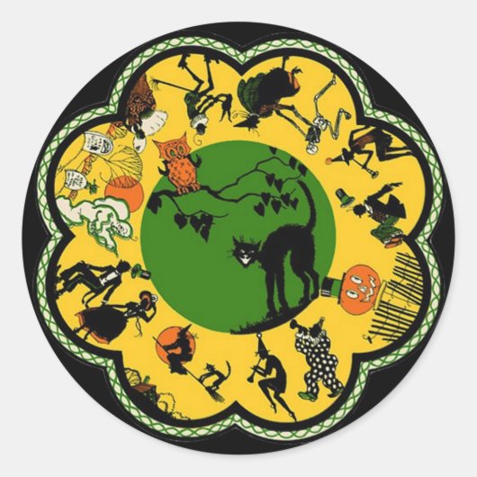 Sticker Rond Halloween (Devant)