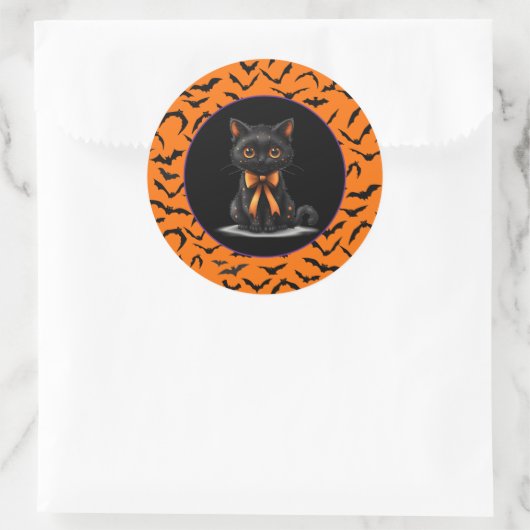 Sticker Rond Halloween (Sac)