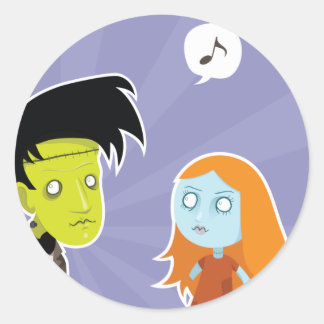 Sticker Rond Halloween