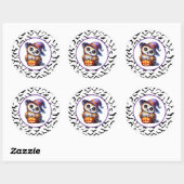 Sticker Rond Halloween (Feuille)