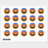 Sticker Rond Halloween (Feuille)