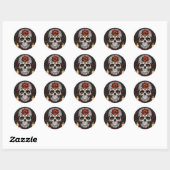 Sticker Rond Halloween (Feuille)