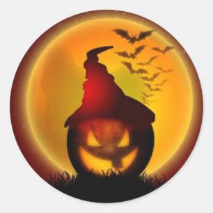Sticker Rond Halloween