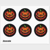 Sticker Rond Halloween (Feuille)