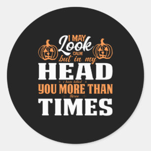 Sticker Rond Halloween