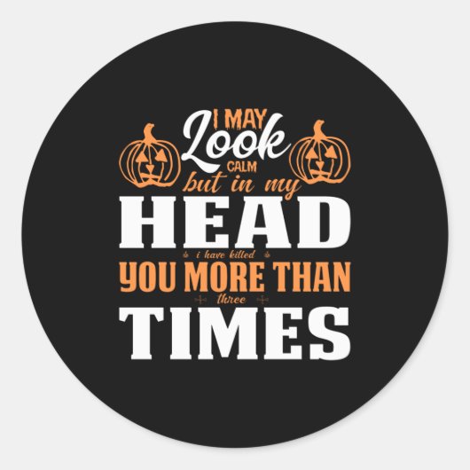 Sticker Rond Halloween (Devant)