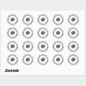 Sticker Rond Halloween (Feuille)