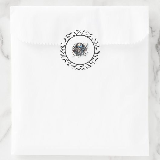Sticker Rond Halloween (Sac)
