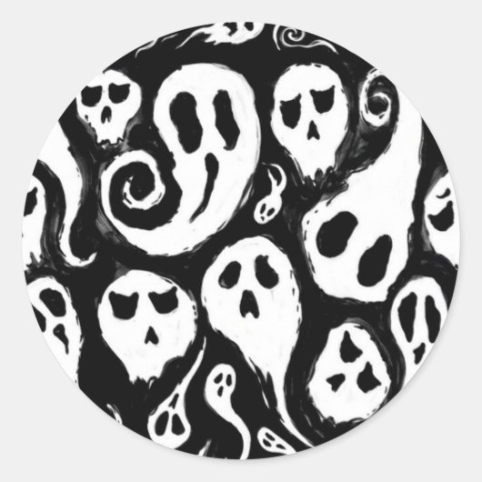 Sticker Rond Halloween (Devant)
