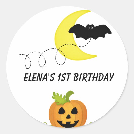 Sticker Rond Halloween (Devant)