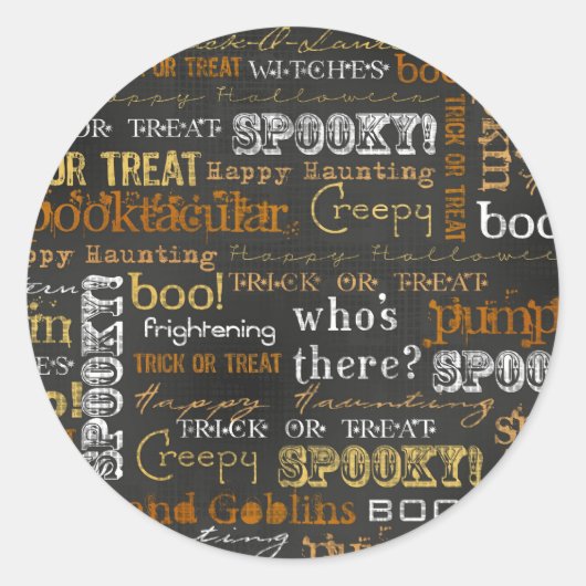 Sticker Rond Halloween (Devant)