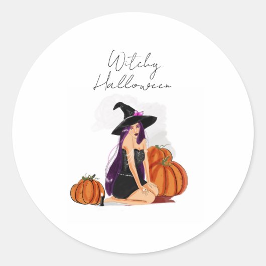 Sticker Rond Halloween (Devant)