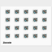 Sticker Rond Halloween (Feuille)