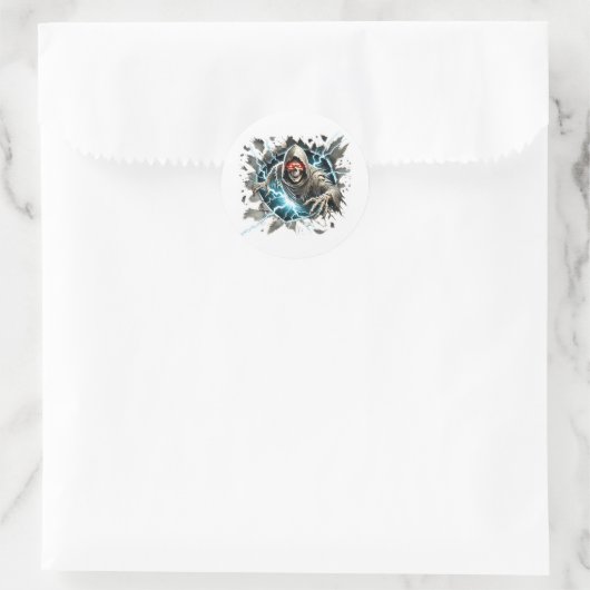 Sticker Rond Halloween (Sac)