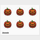 Sticker Rond Halloween (Feuille)