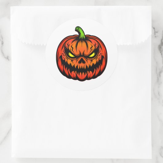 Sticker Rond Halloween (Sac)