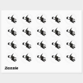 Sticker Rond Halloween (Feuille)