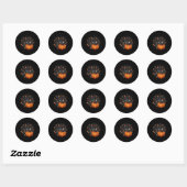 Sticker Rond Halloween (Feuille)