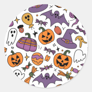 Sticker Rond Halloween 2024