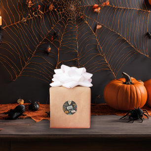 Sticker Rond Halloween amusant