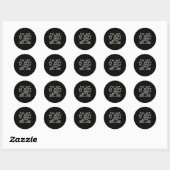 Sticker Rond Halloween Aucun Corps Ne Danse Avec Moi (Feuille)