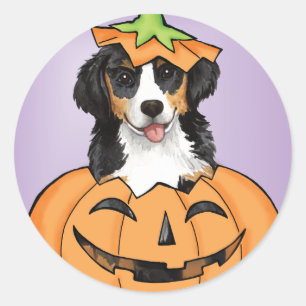Sticker Rond Halloween Berner