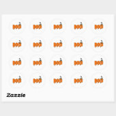 Sticker Rond halloween boo (Feuille)