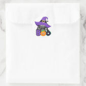 Sticker Rond Halloween Bouh (Sac)