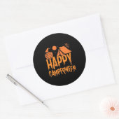 Sticker Rond Halloween Camper Nature (Enveloppe)